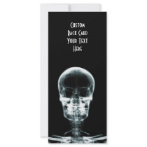 X-RAY VISION SKELETON SKULL - ORIGINAL FULL COLOR RACK CARD