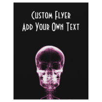 X-RAY VISION SKELETON SKULL - PINK FLYER