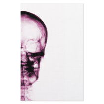 X-RAY VISION SKELETON SKULL - PINK STATIONERY PAPER