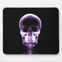 X-RAY VISION SKELETON SKULL - PURPLE MOUSEPAD
