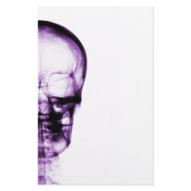 X-RAY VISION SKELETON SKULL - PURPLE PERSONALIZED STATIONERY