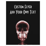 X-RAY VISION SKELETON SKULL - RED flyers