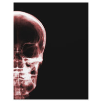 X-RAY VISION SKELETON SKULL - RED PERSONALIZED LETTERHEAD