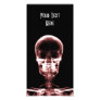 X-RAY VISION SKELETON SKULL - RED PICTURE CARD