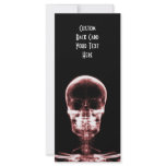 X-RAY VISION SKELETON SKULL - RED CUSTOM RACK CARD
