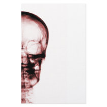 X-RAY VISION SKELETON SKULL - RED PERSONALIZED STATIONERY