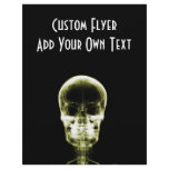X-RAY VISION SKELETON SKULL - YELLOW flyers