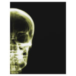 X-RAY VISION SKELETON SKULL - YELLOW CUSTOM LETTERHEAD