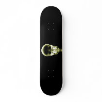 X-RAY VISION SKELETON SKULL - YELLOW SKATE DECKS