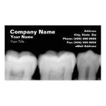 X-Rays of Teeth Business Cards