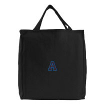 X-Stitch "A" embroidered bags