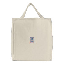 X-Stitch "E" embroidered bags