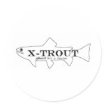 X-Trout Logo stickers