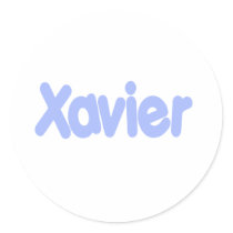 Xavier Round Stickers