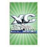 XC BORN TO RUN CROSS COUNTRY LOGO STATIONERY PAPER