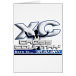 XC - CROSS COUNTRY - BORN TO RUN! CARDS