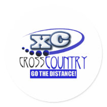XC CROSS COUNTRY GO THE DISTANCE! stickers
