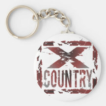 XC Cross Country Runner Keychains