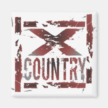 XC Cross Country Runner Magnet