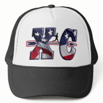 XC CROSS COUNTRY USA FLAG WRAPPED hats