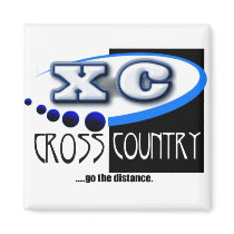 XC MOTTO - Go the Distance - CROSS COUNTRY magnets by CossCountryStore XC MOTTO - Go the Distance - CROSS COUNTRY magnets