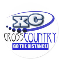 XC MOTTO - Go the Distance - CROSS COUNTRY stickers