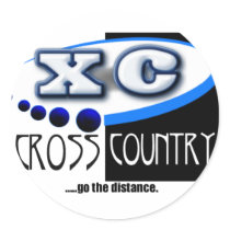 XC MOTTO - Go the Distance - CROSS COUNTRY stickers