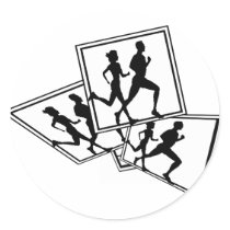 XC RUN RUN RUN CROSS COUNTRY stickers