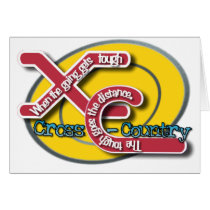XC TOUGH MOTTO - CROSS COUNTRY cards