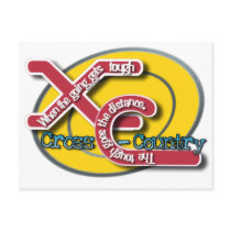 XC TOUGH MOTTO - CROSS COUNTRY postcards