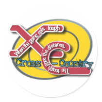 XC TOUGH MOTTO - CROSS COUNTRY stickers