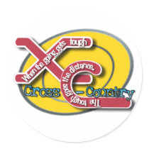 XC TOUGH MOTTO (CROSS COUNTRY) stickers