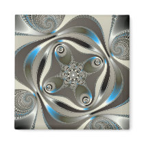 xChrome - Fractal Fridge Magnets