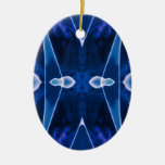 Xed Out Deep Blue Ornament