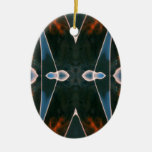 Xed Out Negative Burn Christmas Ornaments