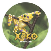 Xeko Golden Frog Stickers by teamxeko Xeko Golden Frog Stickers