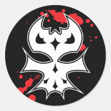 XenoSkull Round Stickers