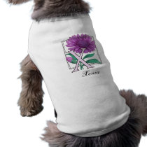 Xeranthemum Flower Monogram pet clothing
