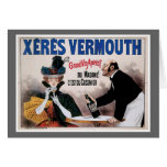 Xeres Vermouth Vintage Wine Drink Ad Art Greeting Card