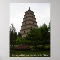 Xi'an Big Wild Goose Pagoda Print