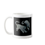 Xian China 2002 Ghost Tigers Black Square Tran Coffee Mug