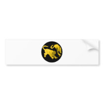 Xian China 2002 Gold Ghost Tigers Black Circle Tra Bumper Sticker