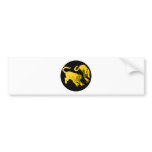 Xian China 2002 Gold Ghost Tigers Black Circle Tra Bumper Sticker