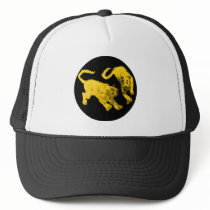 Xian China 2002 Gold Ghost Tigers Black Circle Tra Hats