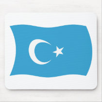 Xinjianj Uigur Flag Mousepad by livingflags Xinjianj Uigur Flag Mousepad
