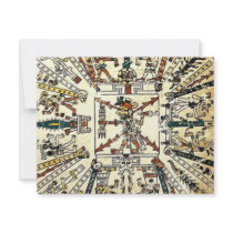 Xiuhtecuhtli Aztec Death God Personalized Invites