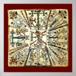 Xiuhtecuhtli Aztec Death God Print