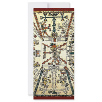 Xiuhtecuhtli Aztec Death God Personalized Rack Card