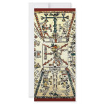 Xiuhtecuhtli Aztec Death God Personalized Rack Card