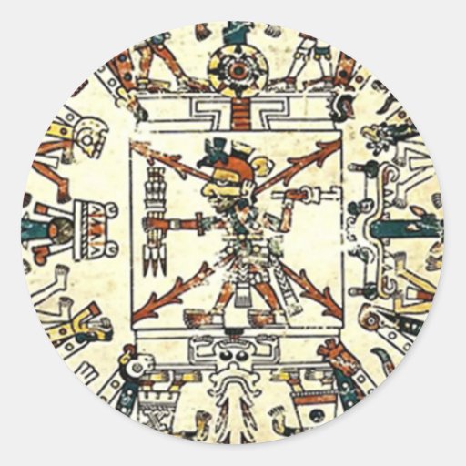 Xiuhtecuhtli Aztec Death God Stickers | Zazzle